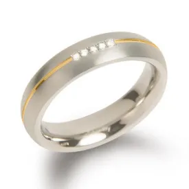0130-04 Boccia Titanium Ring