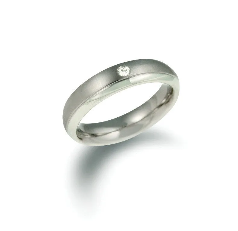 0130-11 Boccia Titanium Ring