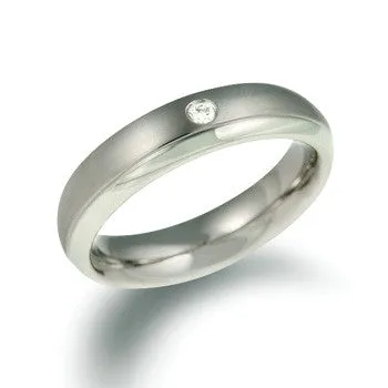 0130-11 Boccia Titanium Ring