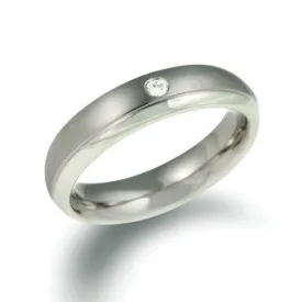 0130-11 Boccia Titanium Ring