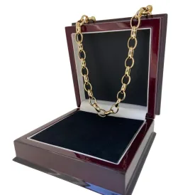 10mm Gold Filled Bonded Oval Belcher Chain 22 Inches