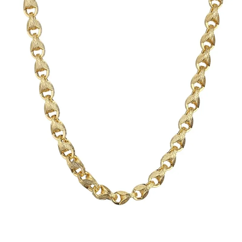 12mm Gold Filled Bonded 3D Tulip Chain 26 Inches
