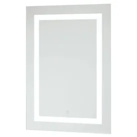 19.63 In. X 27.63 In. LED Vanity & Bathroom Mirror With Touch On/Off Dimmer Function