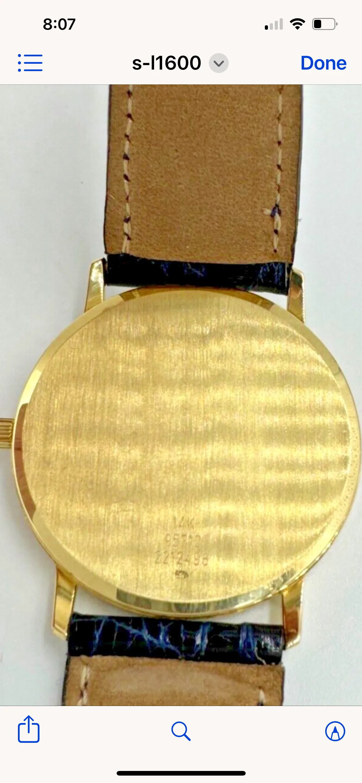 1980s Baume & Mercier Gold Wristwatch