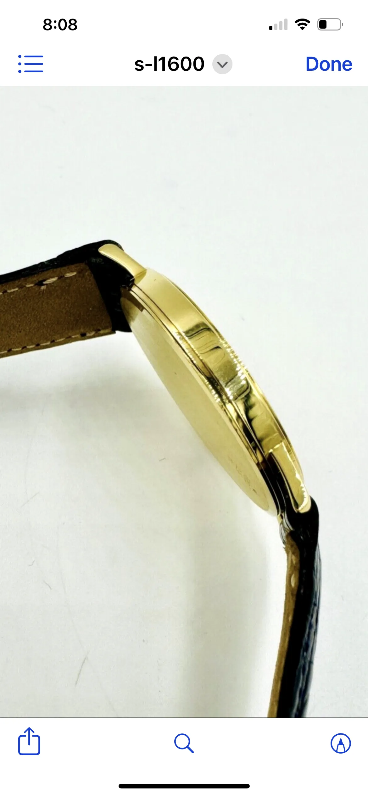 1980s Baume & Mercier Gold Wristwatch