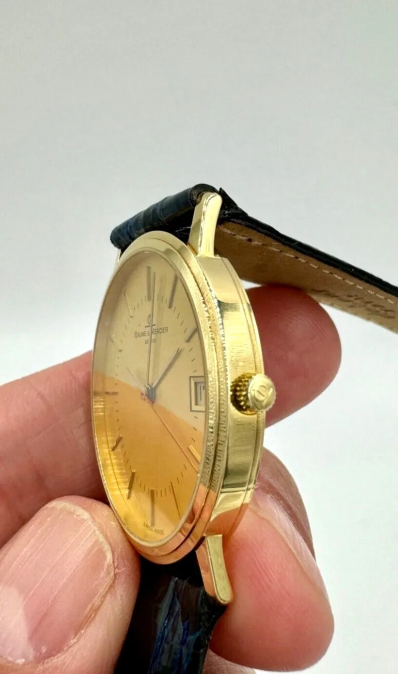 1980s Baume & Mercier Gold Wristwatch