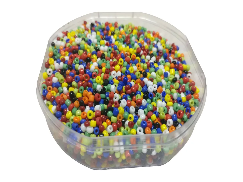 2 mm Mix Color Round Glass Beads