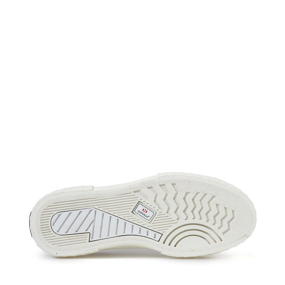 2631 STRIPE PLATFORM VEGAN FAUX LEATHER WHITE WHITE AVORIO