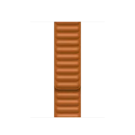 41mm Golden Brown Leather Link - S/M