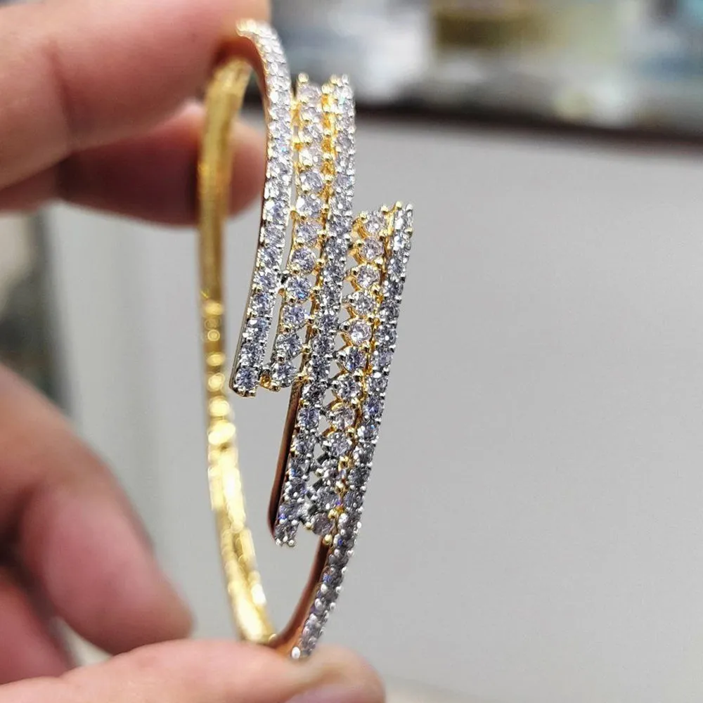 Aamrapali Gold Plated AD Bangle