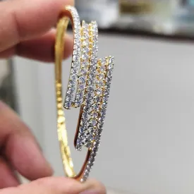 Aamrapali Gold Plated AD Bangle