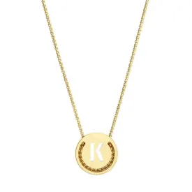 ABC's - K 18K Gold Plated Necklace