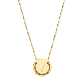 ABC's - Y 18K Gold Plated Necklace