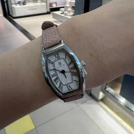 Abiu Analog Pink Leather Strap Women Watch AB-6109-S-BEI-L
