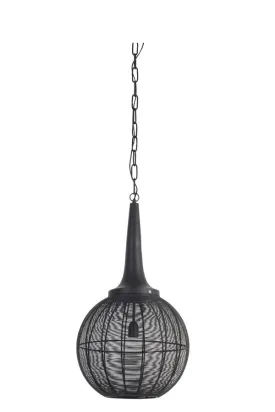 Adrienne Medium/Large Hanging Lamp - Black Finish