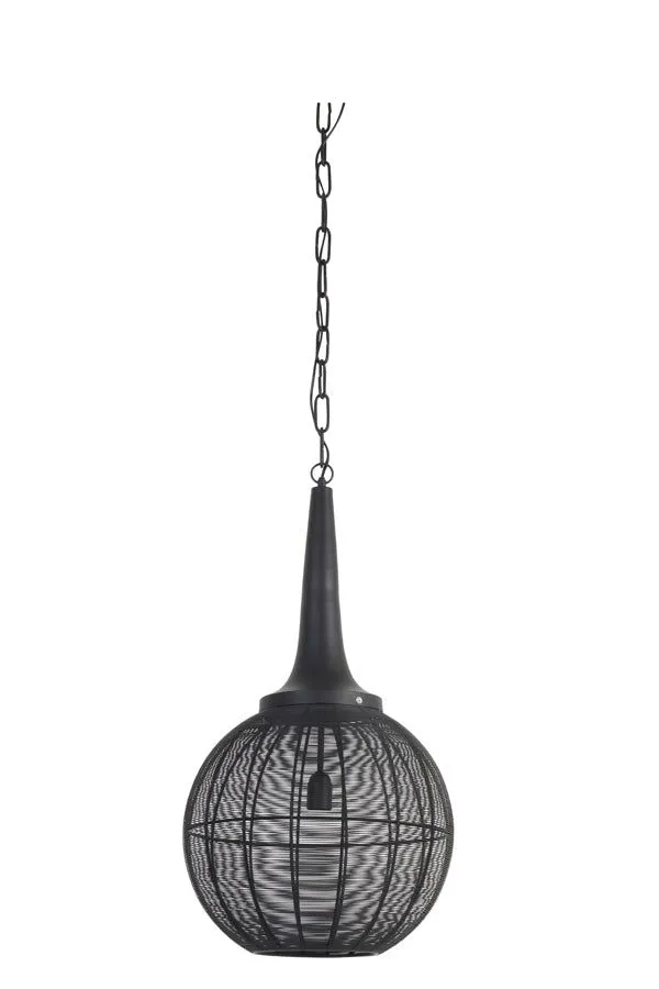 Adrienne Medium/Large Hanging Lamp - Black Finish