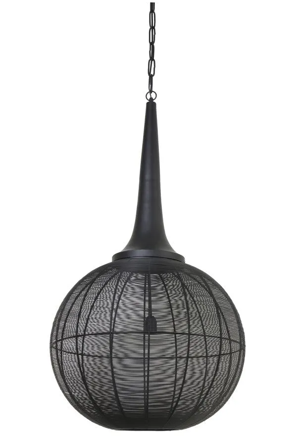 Adrienne Medium/Large Hanging Lamp - Black Finish