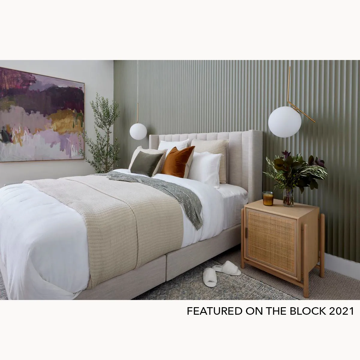 Alfa Rattan Right Bedside Table