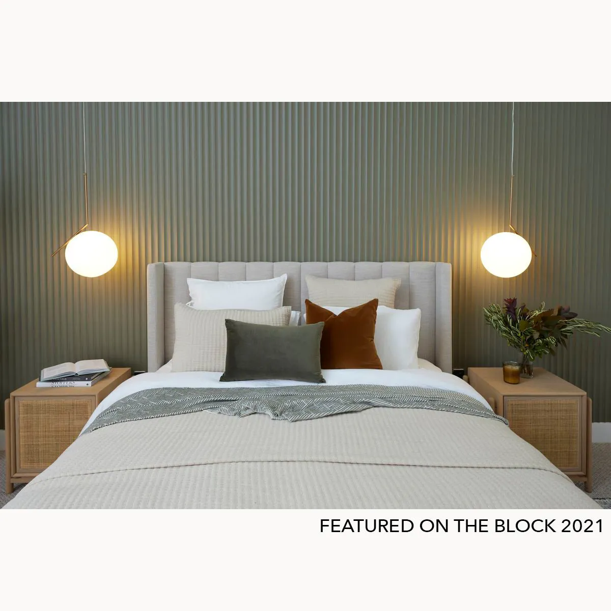 Alfa Rattan Right Bedside Table