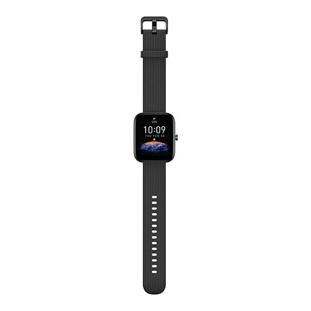 Amazfit Bip 3 Pro Smart Watch (44mm) Plastic Case With Black Silicone Strap