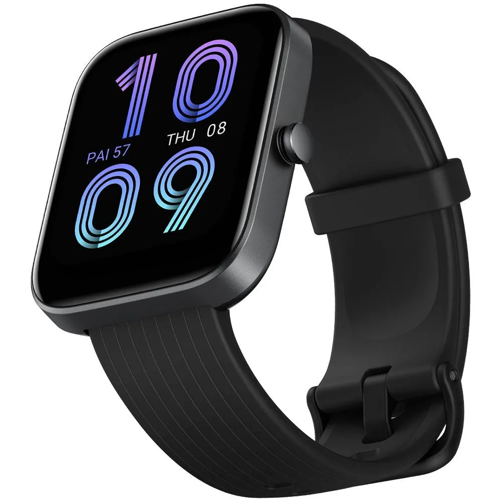 Amazfit Bip 3 Pro Smart Watch (44mm) Plastic Case With Black Silicone Strap
