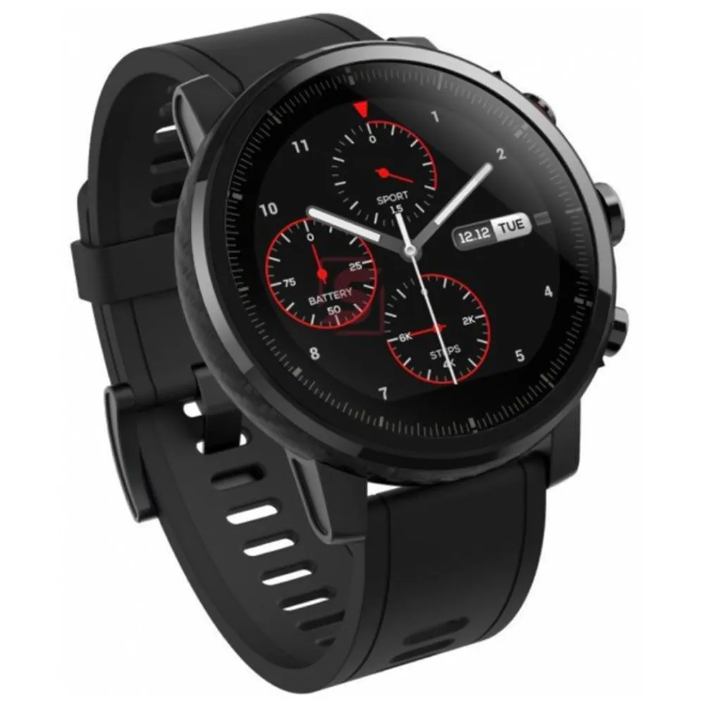 Amazfit Stratos Smart Watch (46mm - GPS) Aluminum Case With Black Strap