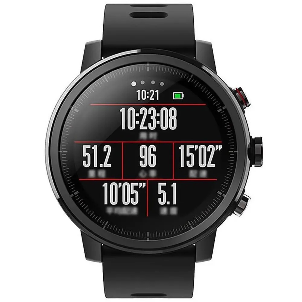 Amazfit Stratos Smart Watch (46mm - GPS) Aluminum Case With Black Strap