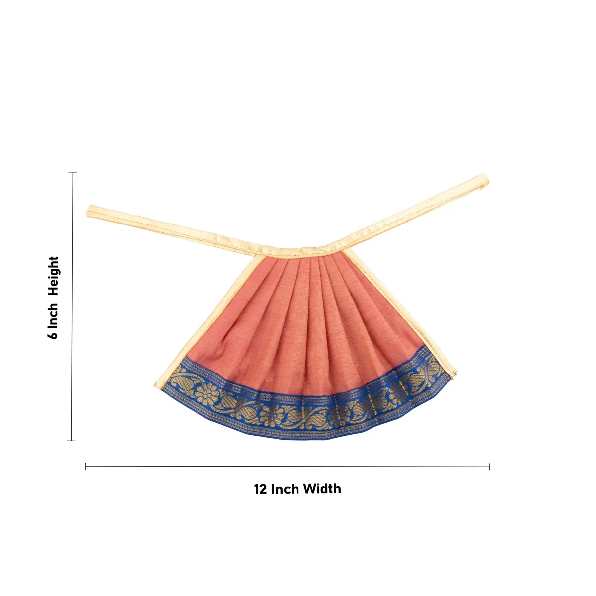 Amman Pavadai - 6 x 12 Inches | Tissue Silk Devi Vastra/ Mata Dress/ Mata Poshak for Deity/ Assorted Colours