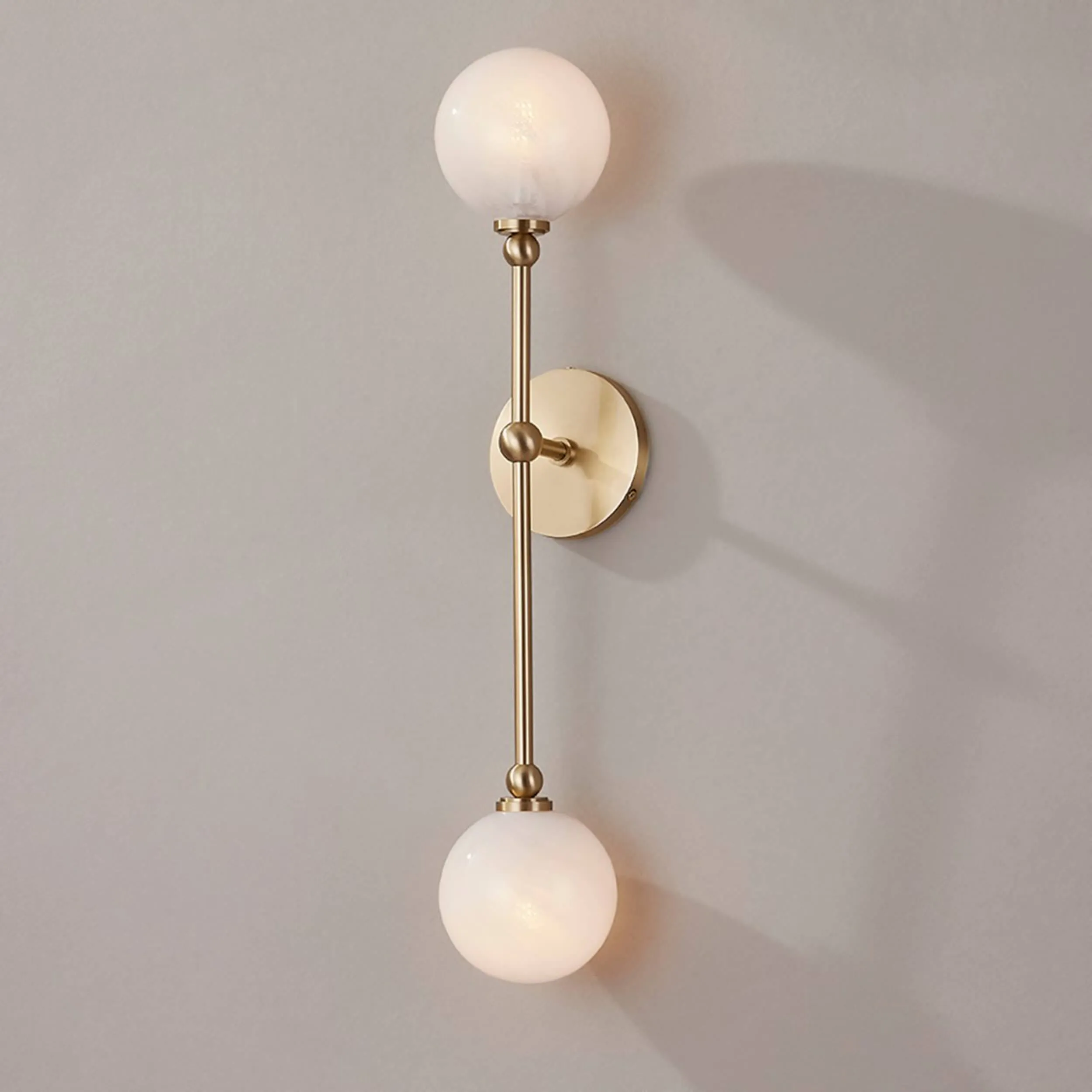 Andrews Sconce, Aged Brass
