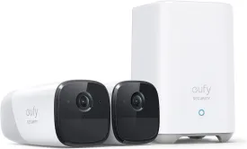 Anker Eufy 2 Pro Wireless Security Camera with 365 Battery Life 2 Units White - T8851