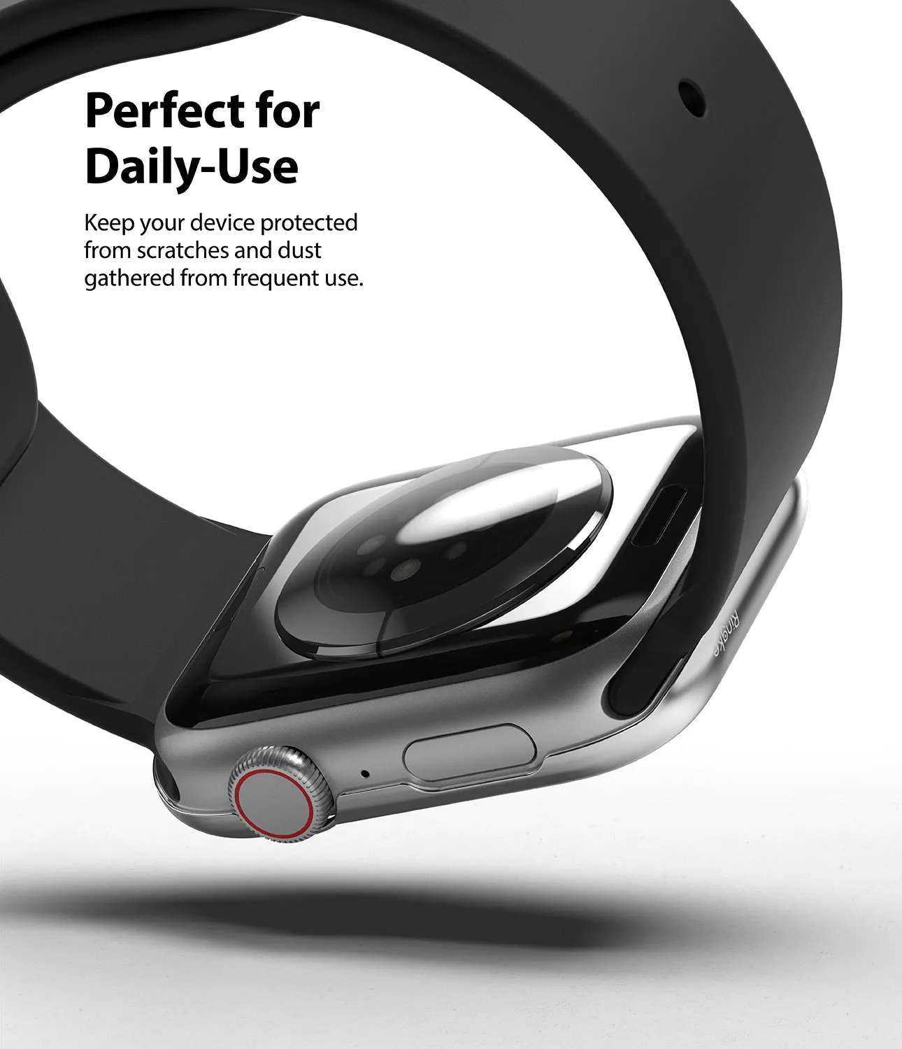 Apple Watch Series 6 / SE / 5 / 4 (40mm) | Premium Bezel Styling Silver   Black