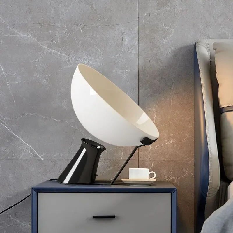 Artistic Modern LED Table Lamps Minimalist Night Lampare Black