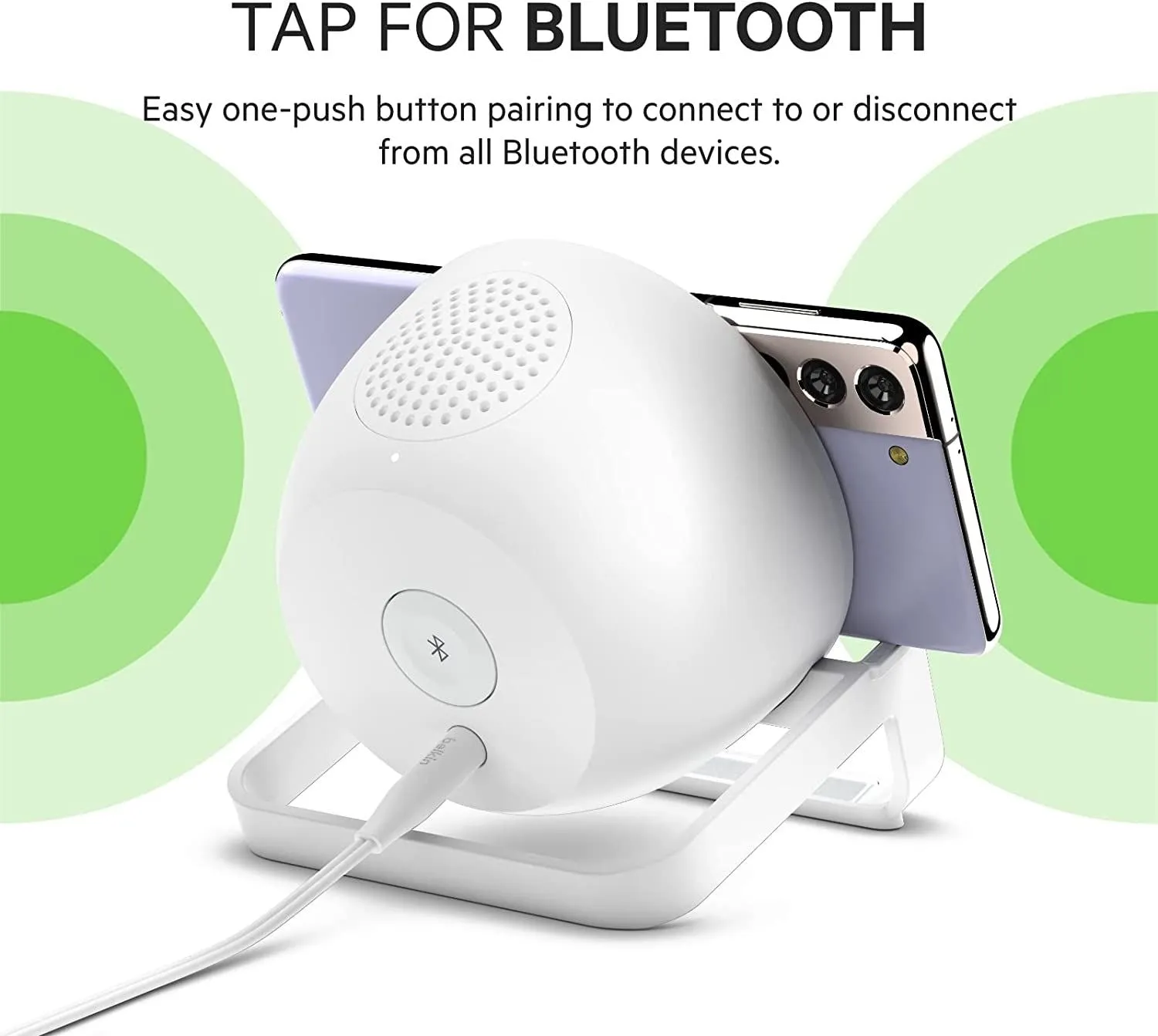 Belkin 10W Qi Wireless Charger with Speaker White - AUF001myWH