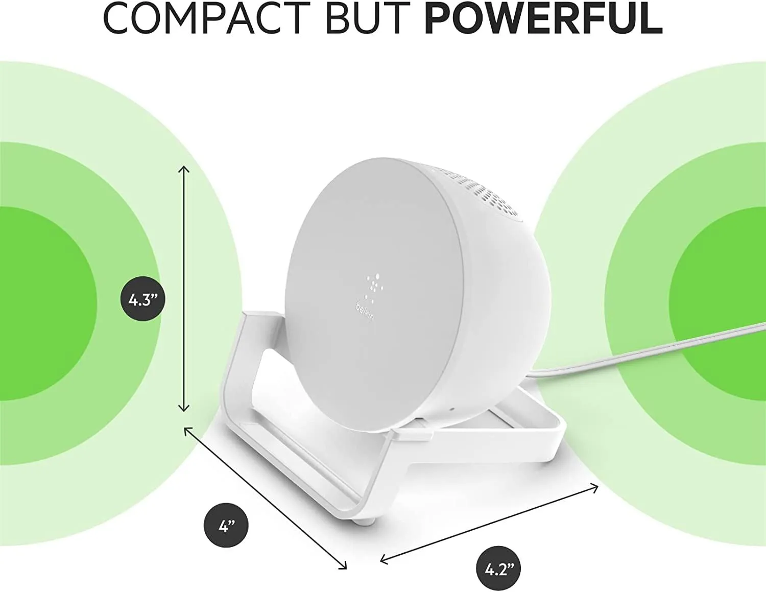 Belkin 10W Qi Wireless Charger with Speaker White - AUF001myWH
