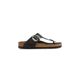 Birkenstock Gizeh Big Buckle Leather Black Sandals