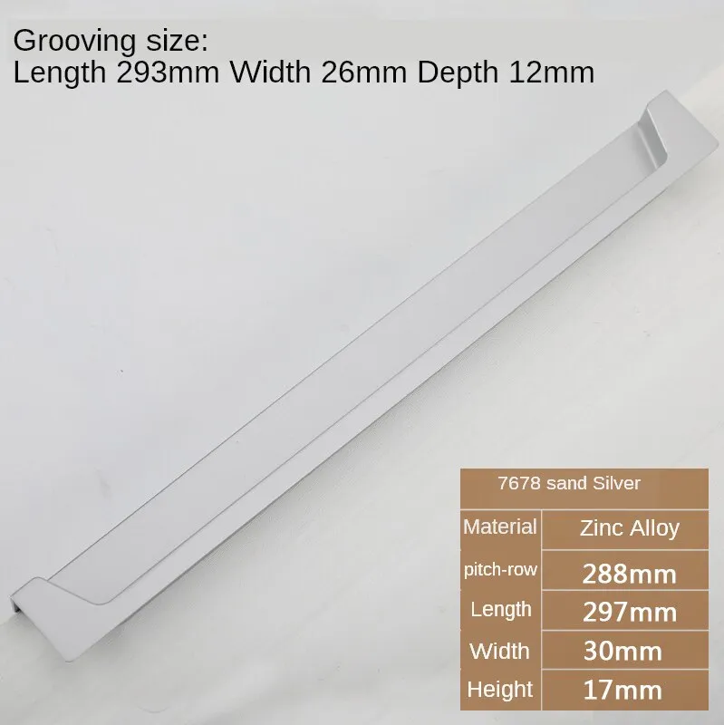 Black Slotting Sliding Door Handle Gold Modern European Style Concealed Button Closet Drawer Handle Furniture Hardware
