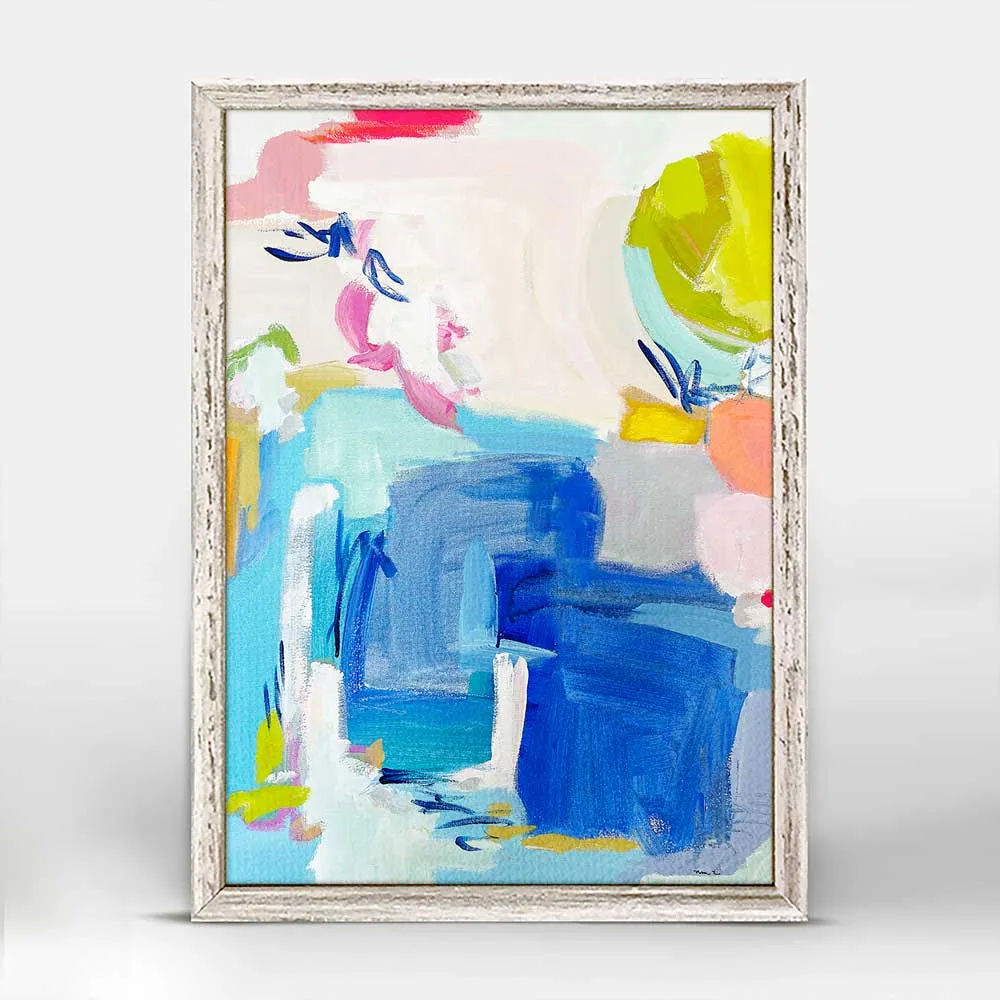Blue Veranda Mini Framed Canvas