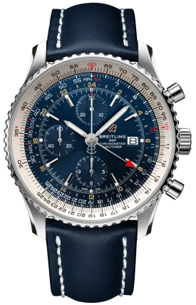 BRT Watch Navitimer 1 Chronograph GMT 46 Leather Tang Type
