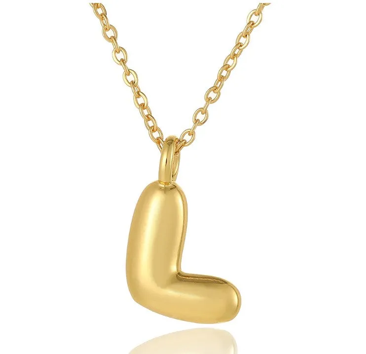 Bubble Initial Necklace