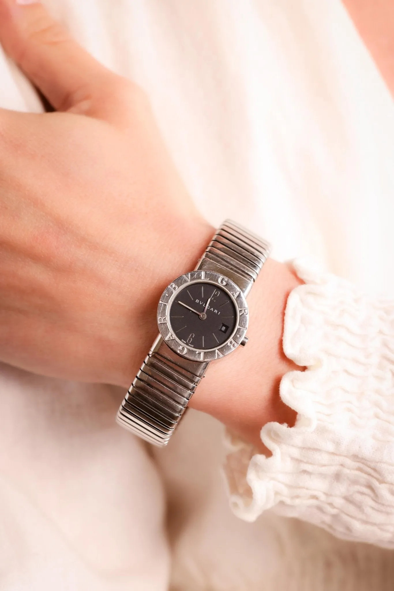 BVLGARI Tubogas Stainless Steel Watch