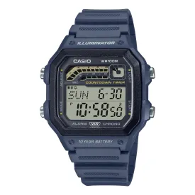 Casio Illuminator WS-1600H-2AVDF Digital Blue Resin Mens Watch