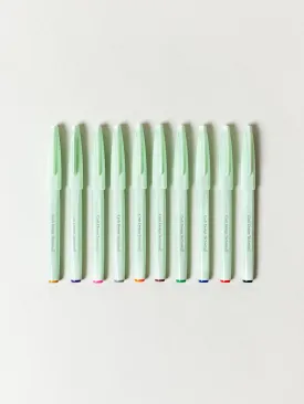 CDT Brush Sign Pens - 10-Pack, Assorted Colors