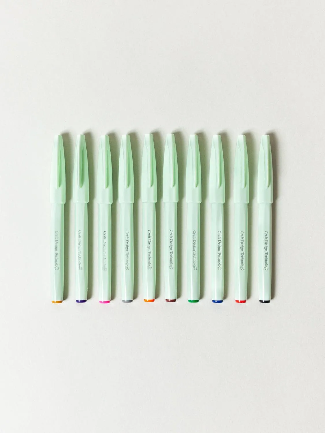 CDT Brush Sign Pens - 10-Pack, Assorted Colors
