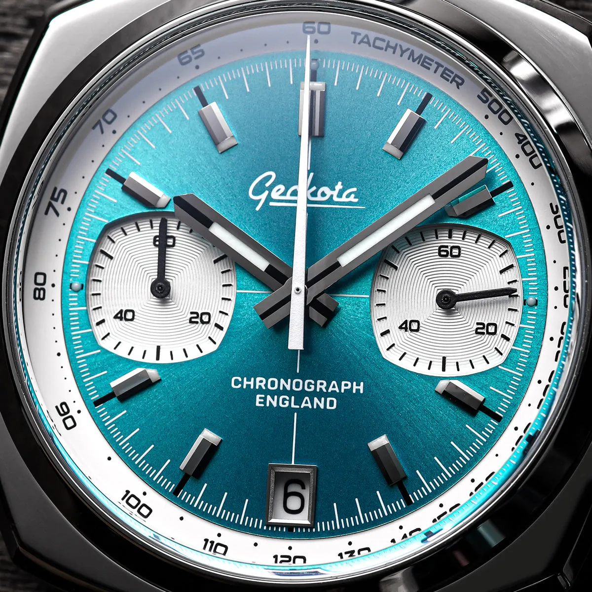 Chronotimer Aurora Chronograph Watch Aqua Sunburst