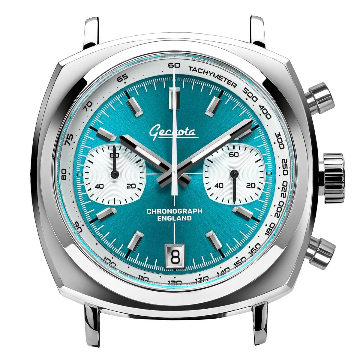 Chronotimer Aurora Chronograph Watch Aqua Sunburst
