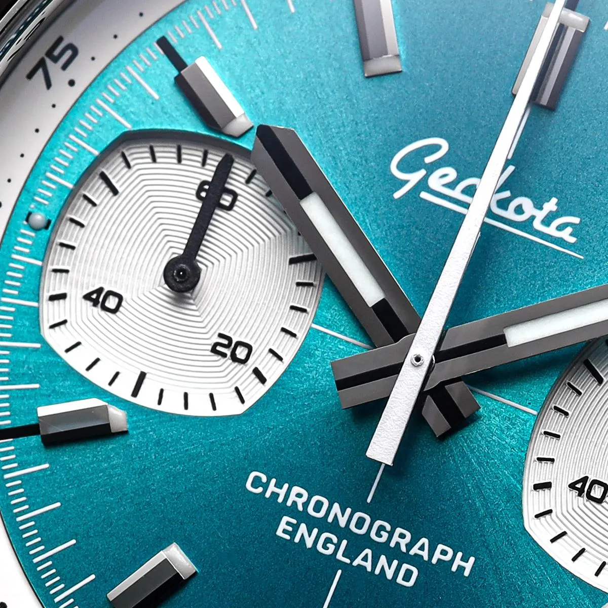 Chronotimer Aurora Chronograph Watch Aqua Sunburst