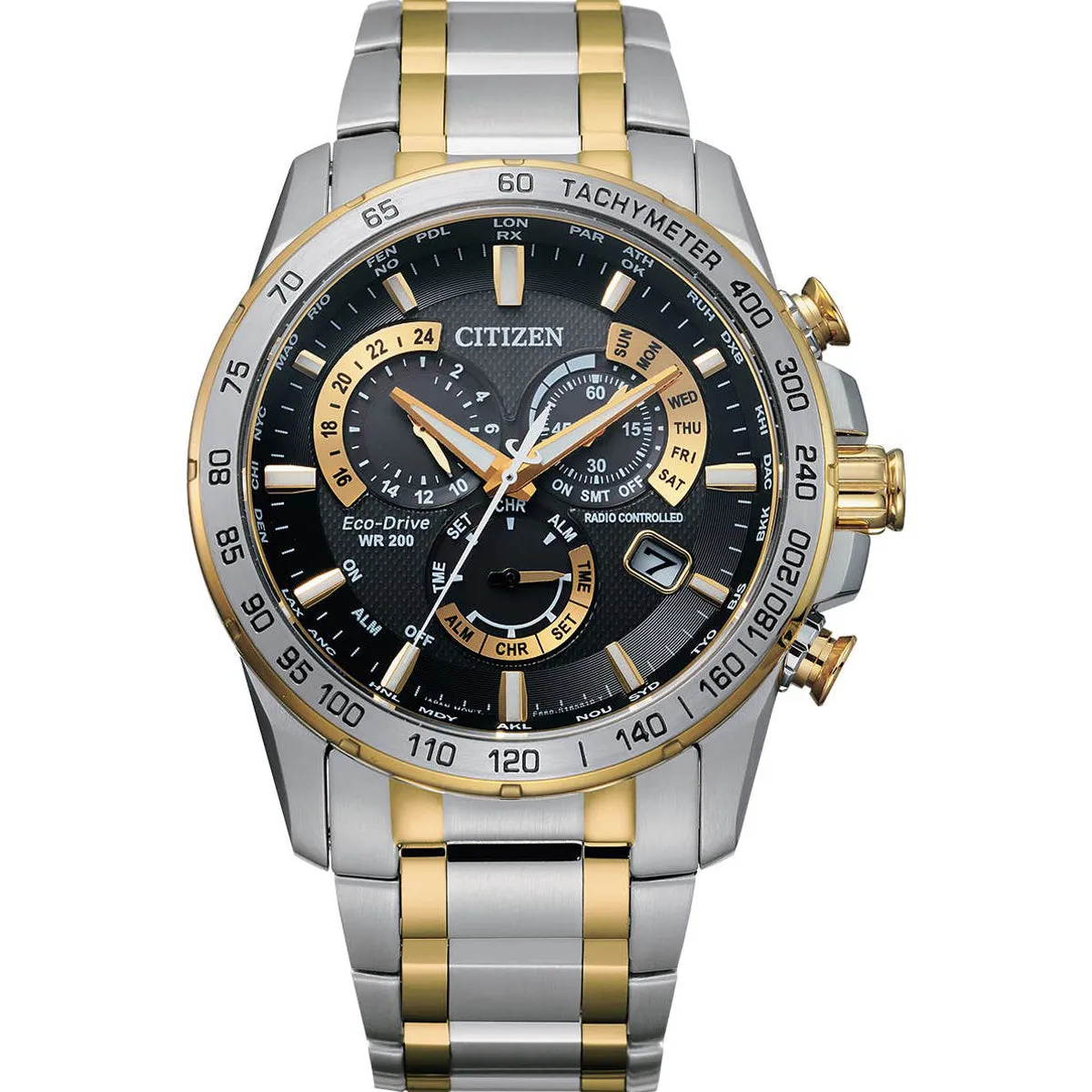Citizen 43mm Black Dial Eco-Drive Men's Watch