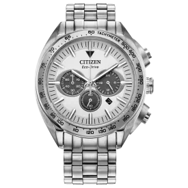 Citizen Carson 43mm White Eco-Drive Men's Watch