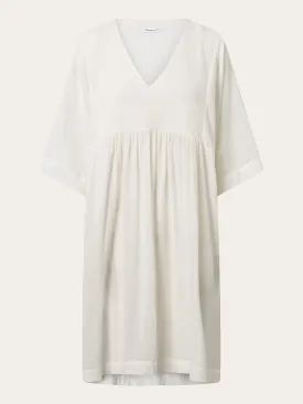 Cotton crepe A-shape dress - Snow White