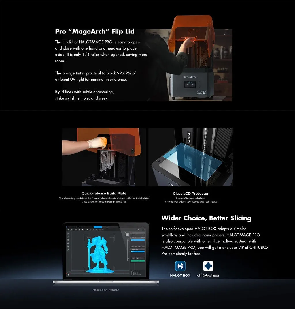 Creality Halot Mage / Halot Mage Pro Resin 3D Printer 10.3" Hyper Speed 170mm/h high 8K Resin Printing